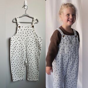 Roobear Kids Floral Print Overalls